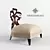 Elegant Heart Motif Chair 3D model small image 1