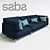 Elegant Saba Italia Sofa 3D model small image 1