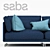 Elegant Saba Italia Sofa 3D model small image 3