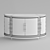 Elegant Skyline Server: Hooker Furniture 3D model small image 3