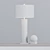 Elegant Sonia Marble Side Table 3D model small image 3