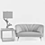 Leone Vintage Sofa, Saltaire Lamp, Robin Cube Table 3D model small image 3