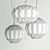 Karman GINGER Pendant: Modern Glass Lighting 3D model small image 2