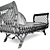 Elegant Paloma Bench - Versatile & Stylish 3D model small image 3