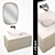 Fluent Collection: Hanged Vanity Set 3D model small image 1