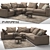 Flexform Groundpiece Modular Sofa 3D model small image 1