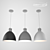 Viola Suspension Light - Elegant Metal Pendant 3D model small image 1