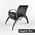 Elegant Nero Seat: Stylish Comfort 3D model small image 1