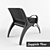 Elegant Nero Seat: Stylish Comfort 3D model small image 2