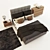 BoConcept Mezzo Bed Set 3D model small image 3