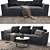 Jesse Pasha Sofa: Sleek and Stylish 2-Seater 3D model small image 2