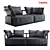 Casina 503 Soft Props Sofas: Modern 3D Models 3D model small image 1