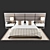 Title: Customizable Bed with Soft Headboard 3D model small image 2