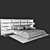 Title: Customizable Bed with Soft Headboard 3D model small image 3