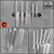 Rondell Messer RD-332 Knife Set 3D model small image 1