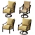 Vintage Elegance Chairs 3D model small image 1