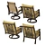 Vintage Elegance Chairs 3D model small image 2