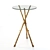 Sologne Glass Pedestal Table - Contemporary Design 3D model small image 1