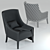 Elegant Cyrano Armchair: Stylish Comfort in Every Detail 3D model small image 3
