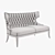 Irene 2-Seater Sofa by Seven Sedie 3D model small image 3