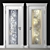 Stained-Glass Door with Elegance 3D model small image 1