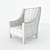 Luna Armchair: Modern Elegance 3D model small image 3