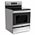 GE Electric Convection Range: JB655SKSS 3D model small image 1