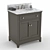 Contemporary Fairmont Smithfield Vanity 3D model small image 1