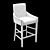 Velvet Longshot Chair | Oak Frame 3D model small image 2