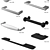 IKEA Cabinet & Wardrobe Door Handles 3D model small image 2