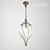 Bronze Glass Pendant Light 450mm 3D model small image 1