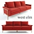 Cayenne Heathered Wood Frame Sofa 3D model small image 1
