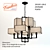 Elegant Divinare Porta Chandelier 3D model small image 1