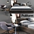 Modern Poliform Furniture Set 3D model small image 1