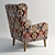 Elegant Litonia Armchair, Gramercy Home 3D model small image 2