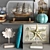 Elegant Textured Decor Set 3D model small image 2