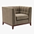 Lixis Armchair: Elegant and Comfortable 3D model small image 1