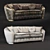 GoldConfort 4-Seater Sofa with Luxurious Design 3D model small image 3