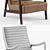 Modern Classic Camel Leather Armchair - Timeless Elegance! 3D model small image 2