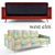 Kiko Twin Futon Sofa - Stylish and Comfortable 3D model small image 2