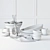 Elegant Kelly Hoppen Tableware Set 3D model small image 3