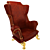 Elegant Victorian Armchair 3D model small image 1