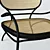 Classic Teak and Wood Armchair 3D model small image 3