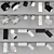 Adjustable Track Lighting Set 3D model small image 3