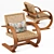 French Modernist Armchair: A Stylish and Elegant Addition to any Home. 3D model small image 1