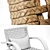 French Modernist Armchair: A Stylish and Elegant Addition to any Home. 3D model small image 3