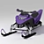 Arctic Cruiser Snowmobile 3D model small image 1