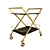 Foldable Serving Table on Wheels Vanshen 3D model small image 2