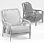 Title: Carmela Rattan Wishbone Chair: Elegant Design, Natural Comfort 3D model small image 3