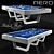 Sleek Aero Billiard Table 3D model small image 1